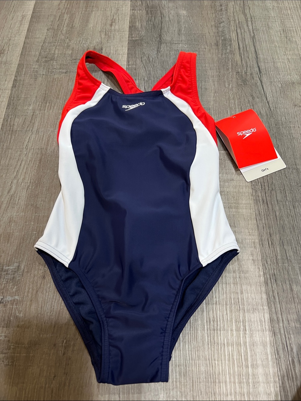 NWT Girls’s Speedo one piece swimsuit size XXS (4-5)